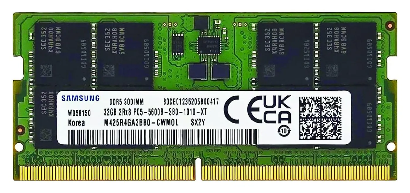 Samsung DDR5 32Gb Component — FBGA component