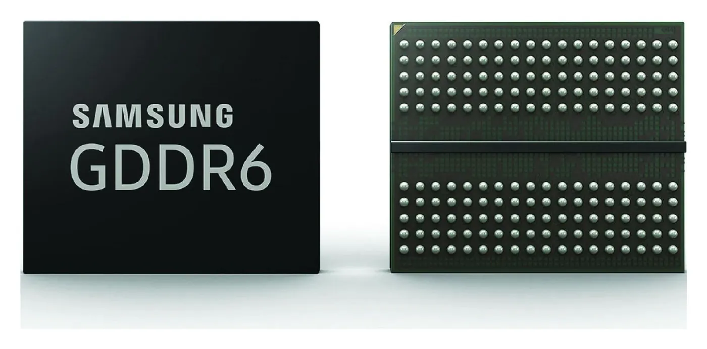 Samsung GDDR6 — FBGA component
